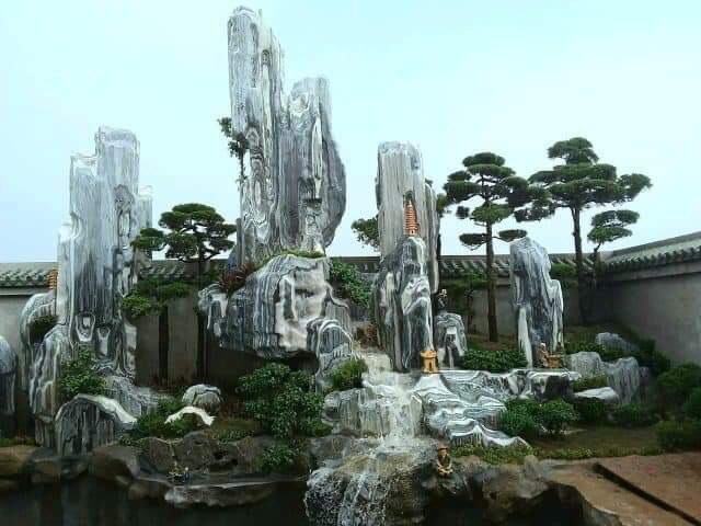 hòn non bộ đá tuyết sơn